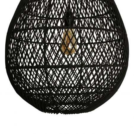 Large Black Rattan Pendant Light Lighting  £272.00 