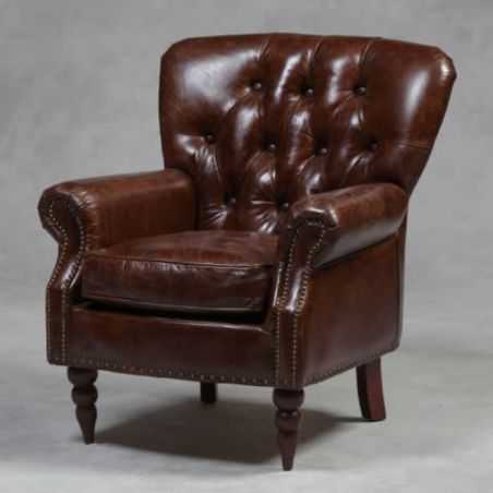 Vintage Button Leather Chair Smithers Archives Smithers of Stamford £1,385