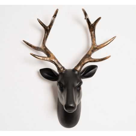 Black / White Stags Head Retro Ornaments Smithers of Stamford £69.95 