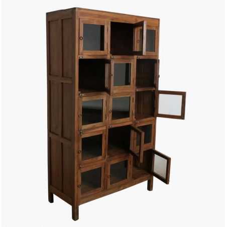 Apothecary 15-Door Locker Cabinet With Glass Doors Storage Furniture Smithers of Stamford £1,980.00 