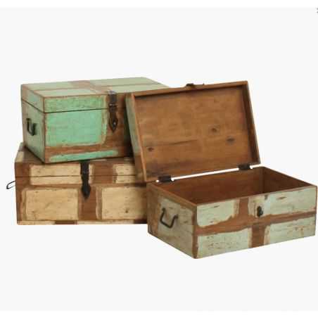 Reclaimed Wood Storage Box Storage Furniture Smithers of Stamford £137.00 