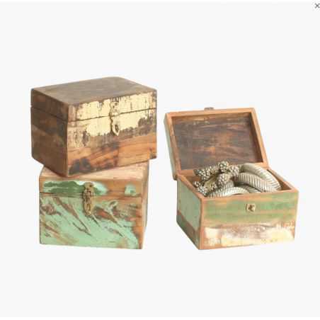 Reclaimed Wood Storage Box Storage Furniture Smithers of Stamford £137.00 