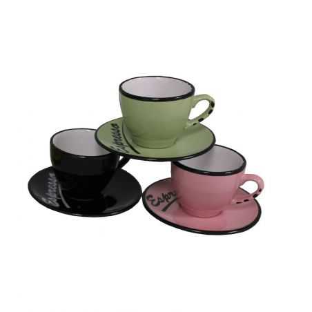 Espresso Cups and Saucer Set Tableware Smithers of Stamford £23.00 