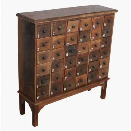 Apothecary Chest of 36 Drawers Reclaimed Wood Furniture Smithers of Stamford £1,200.00 