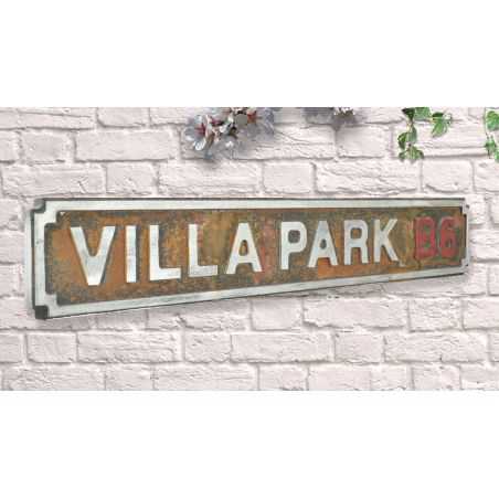 Metal Football Road Signs Christmas Gifts Smithers of Stamford £38.00 