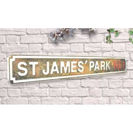 Metal Football Road Signs Christmas Gifts Smithers of Stamford £38.00 