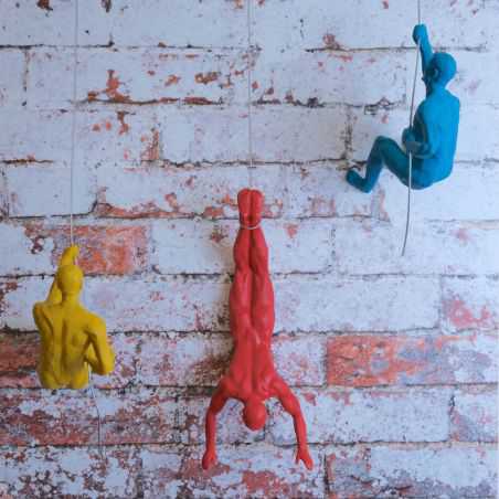 Coloured Climbing Men Wall Sculpture Retro Ornaments Smithers of Stamford £83.00 