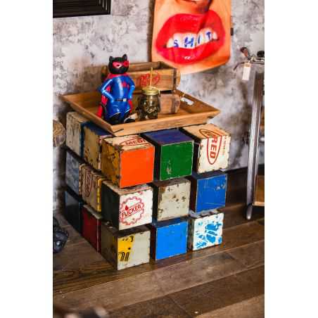 Rubik's Cube Drum Table Industrial Furniture  £1,200.00 's Cube 