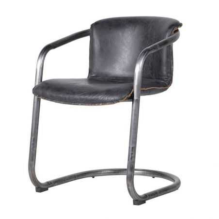 Leather Industrial Dining Chairs Chairs Smithers of Stamford £520.00 Store UK, US, EU, AE,BE,CA,DK,FR,DE,IE,IT,MT,NL,NO,ES,SE