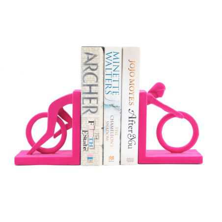 Pink Cycle Bookends Retro Ornaments  £48.00 Store UK, US, EU, AE,BE,CA,DK,FR,DE,IE,IT,MT,NL,NO,ES,SEPink Cycle Bookends produ...