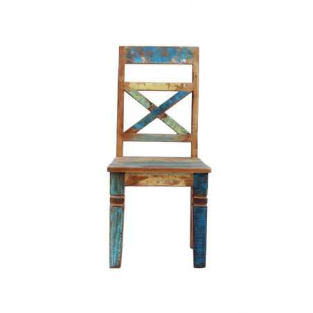 Reclaimed Boat Wood Dining Chairs Chairs Smithers of Stamford £531.