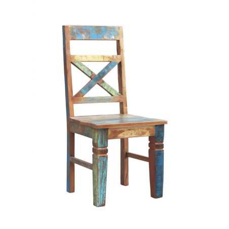 Reclaimed Boat Wood Dining Chairs Chairs Smithers of Stamford £531.