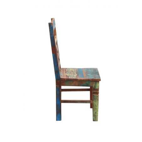 Reclaimed Boat Wood Dining Chairs Chairs Smithers of Stamford £531.