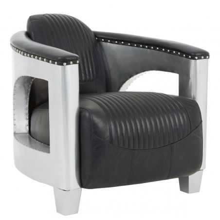 Aviator Black Spitfire Chair Sofas and Armchairs Smithers of Stamford £1,395.00 