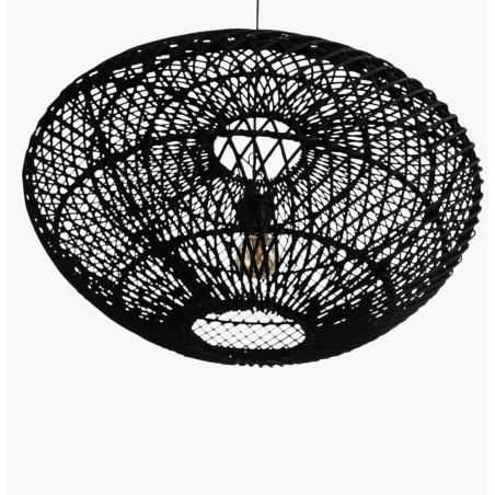 Eclipse Black Rattan Pendant Light Lighting  £243.00 