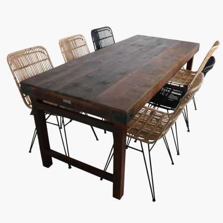 Industrial Reclaimed Wood Dining Tables Dining Tables Smithers of Stamford £680.00 