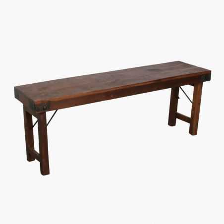 Factory Folding Wood Dining Bench Bench Seats Smithers of Stamford £210.00 