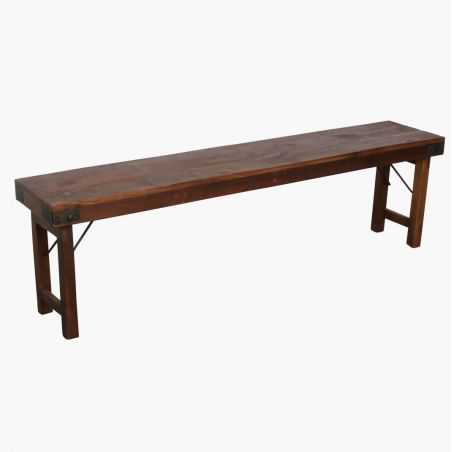 Factory Folding Wood Dining Bench Bench Seats Smithers of Stamford £210.00 