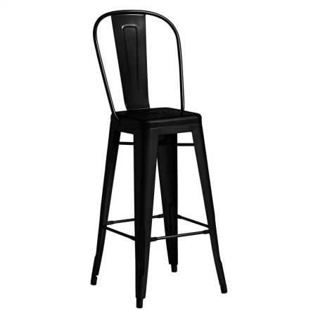 Industrial Coloured Metal Bar Stool With Backs Industrial Furniture Smithers of Stamford £237.00 