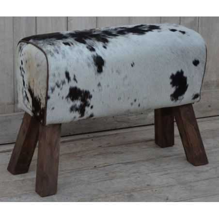 Cowhide And Leather Pommel Bench Vintage Furniture Smithers of Stamford £225.00 