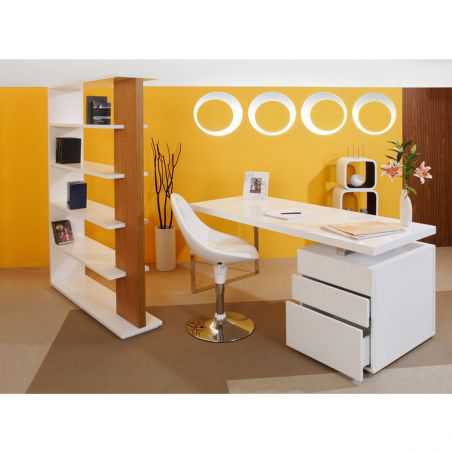 White Gloss Office Desk Designer Furniture Smithers of Stamford £1,200.00 