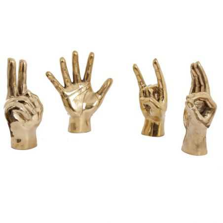 Brass Hands High Five - Rock On Retro Ornaments Smithers of Stamford £106.00 