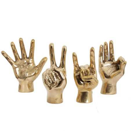 Brass Hands High Five - Rock On Retro Ornaments Smithers of Stamford £106.00 