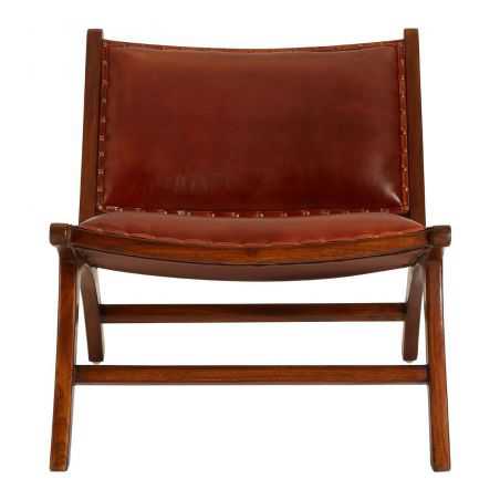 Leather Hide Lazy Chair Chairs Smithers of Stamford £595.00 