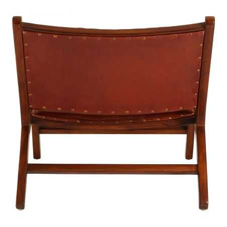 Leather Hide Lazy Chair Chairs Smithers of Stamford £595.00 