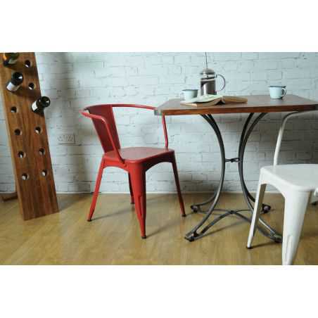 Bistro Small 80 cm Dining Table Industrial Furniture Smithers of Stamford £455.00 