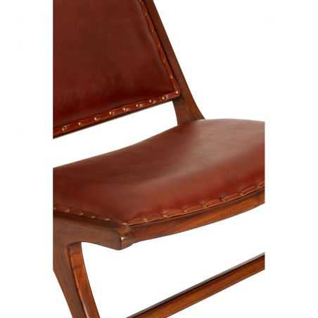 Leather Hide Lazy Chair Chairs Smithers of Stamford £595.00 