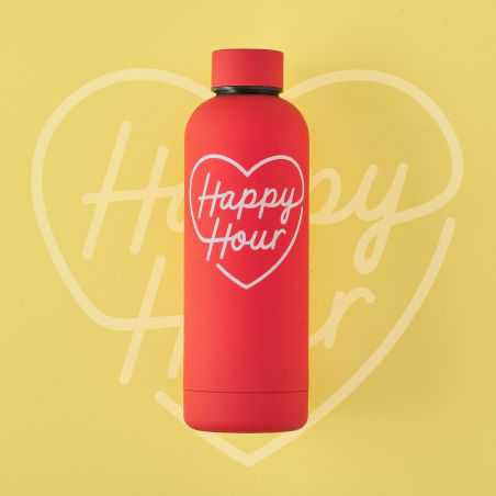 Red Happy Hour Water Bottle Personal Accessories  £18.00 Store UK, US, EU, AE,BE,CA,DK,FR,DE,IE,IT,MT,NL,NO,ES,SERed Happy Ho...