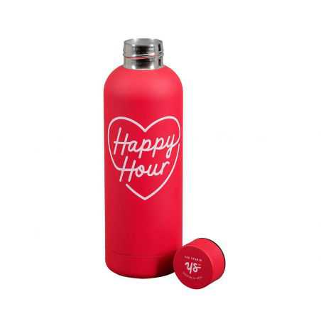 Red Happy Hour Water Bottle Personal Accessories  £18.00 Store UK, US, EU, AE,BE,CA,DK,FR,DE,IE,IT,MT,NL,NO,ES,SERed Happy Ho...