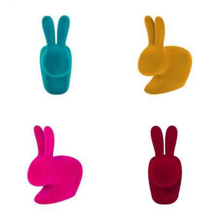 Qeeboo Flocked Rabbit Chair Designer Furniture  £366.00 