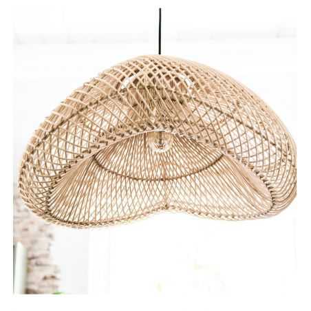 Natural Rattan Pendant Light Lighting Smithers of Stamford £271.00 