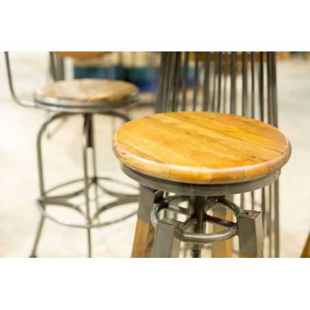 Brenco Industrial Swivel Bar Stool Bar Stools - Vintage & Industrial Smithers of Stamford £310.00 