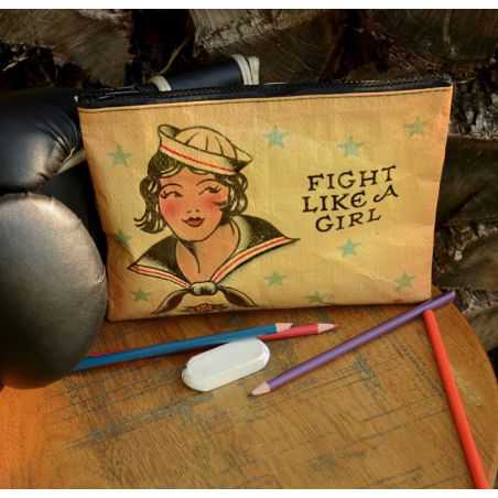 Fight like A Girl Zipper Purse Personal Accessories  £25.00 