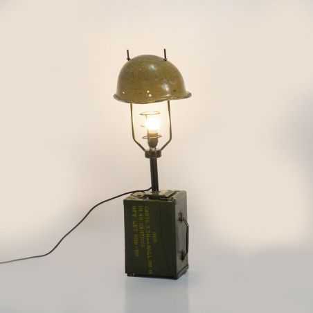 Army Soldier Helmet Table Lamp Lighting  £225.00 