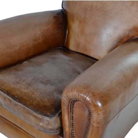 Vintage Art Deco Leather Armchair Man Cave Furniture & Decor  £1,690.00 