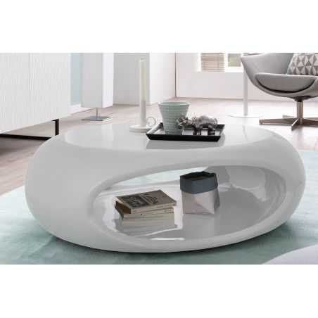 Space Retro White Coffee Table Designer Furniture Smithers of Stamford £990.00 