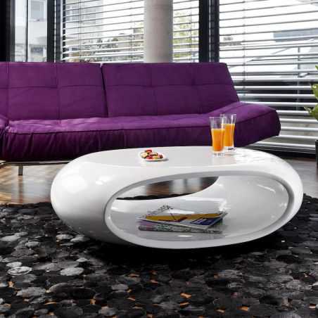 Space Retro White Coffee Table Designer Furniture Smithers of Stamford £990.00 