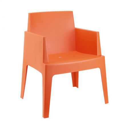 Orange Outdoor Box Chair Furniture Smithers of Stamford £169.00 