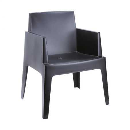 Outdoor Black Box Chair Garden Smithers of Stamford £169.00 