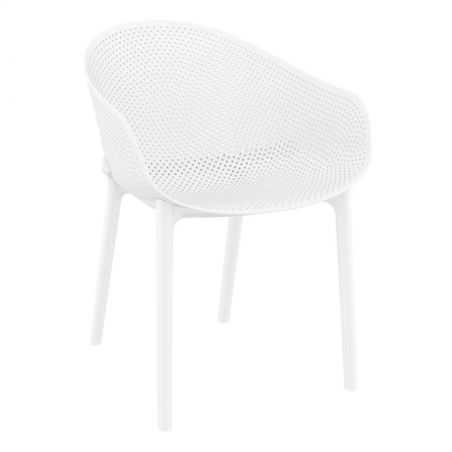 Salsa White Outdoor Chair Garden Smithers of Stamford £161.