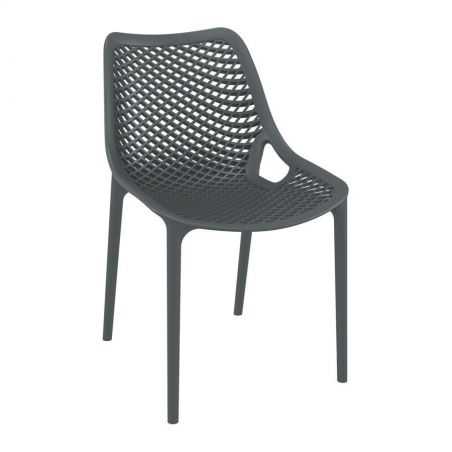 Tango Dark Grey Stackable Outdoor Chair Garden Furniture Smithers of Stamford £170.00 