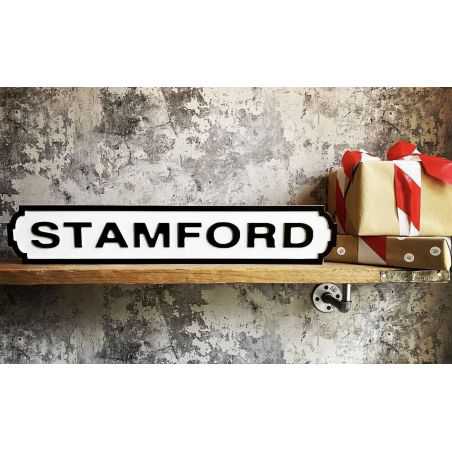 Stamford Road Sign Signs Smithers of Stamford £44.00 Store UK, US, EU, AE,BE,CA,DK,FR,DE,IE,IT,MT,NL,NO,ES,SEStamford Road Si...