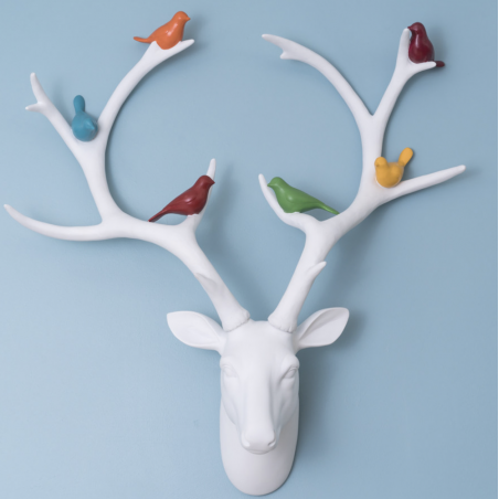 White Stag Head With Birds Retro Ornaments Smithers of Stamford £127.00 