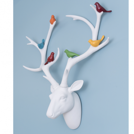 White Stag Head With Birds Retro Ornaments Smithers of Stamford £127.00 