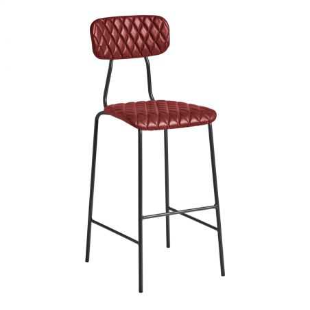 Blaze Red Leather Bar Stools Bar Stools Smithers of Stamford £242.00 Store UK, US, EU, AE,BE,CA,DK,FR,DE,IE,IT,MT,NL,NO,ES,SE...