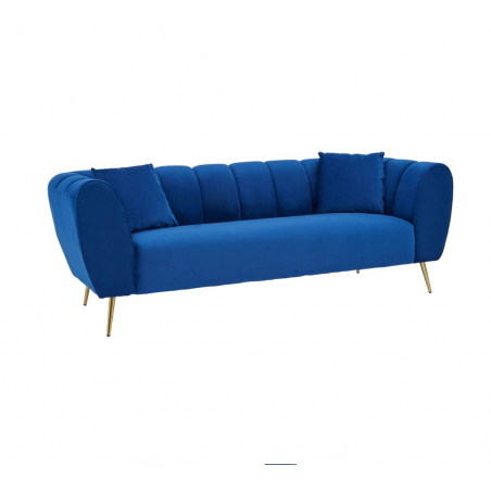 Sienna Velvet Blue Sofa Designer Furniture  £1,500.